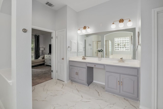 bathroom featuring vanity