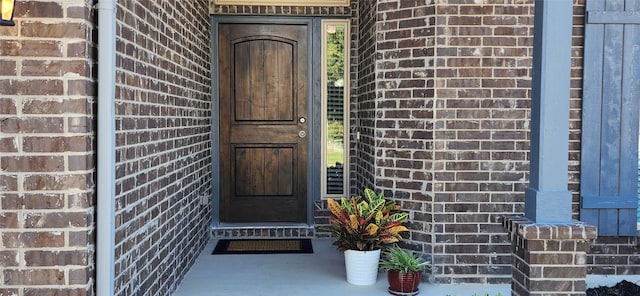 view of exterior entry