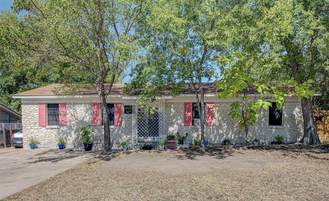 view of ranch-style home