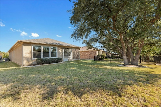 exterior space featuring a yard