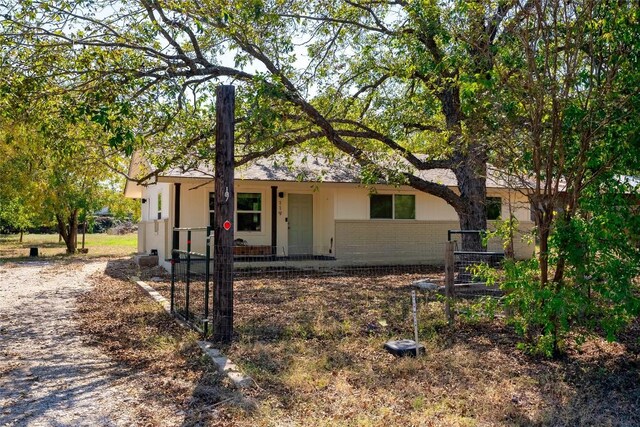 view of front of home