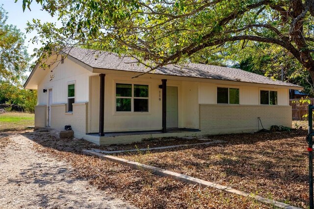 view of ranch-style home