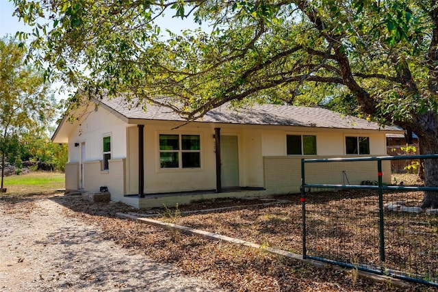 view of ranch-style home