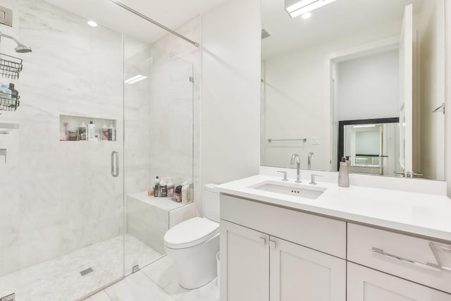 501 Delayne Dr, Austin, TX 78737 - bathroom featuring a shower stall and vanity