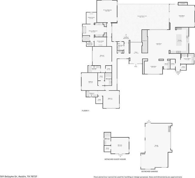 501 Delayne Dr, Austin, TX 78737 - view of property floor plan