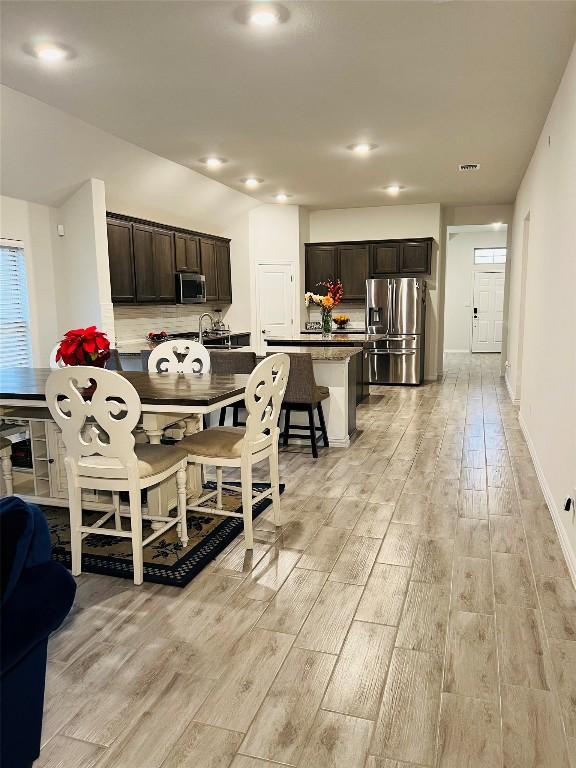 view of dining room