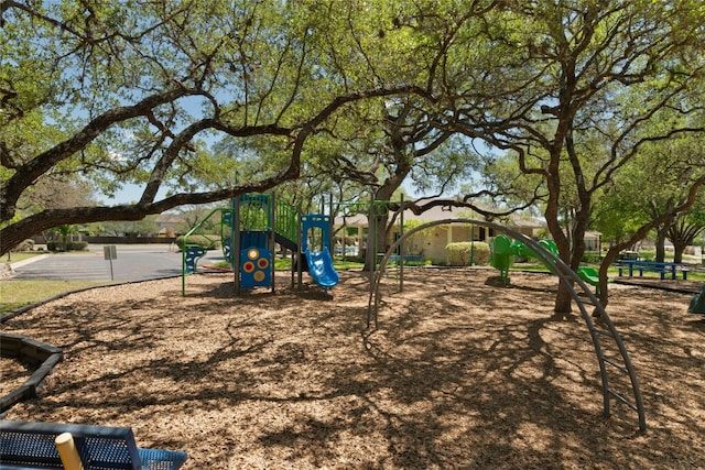 view of jungle gym