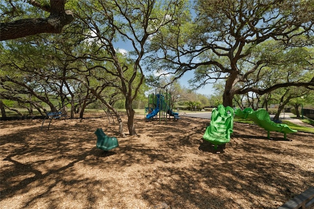 view of jungle gym