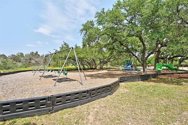 view of jungle gym