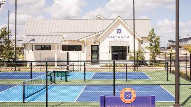 view of tennis court