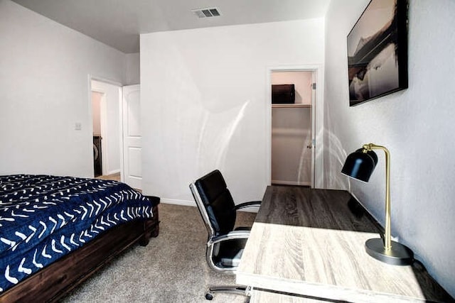 bedroom with carpet floors