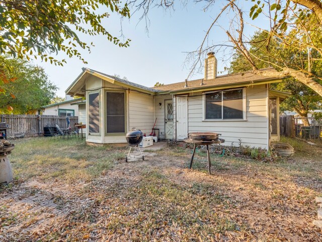 view of rear view of property