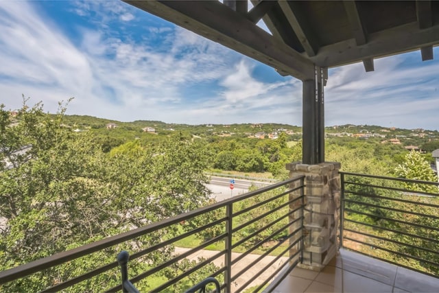 view of balcony