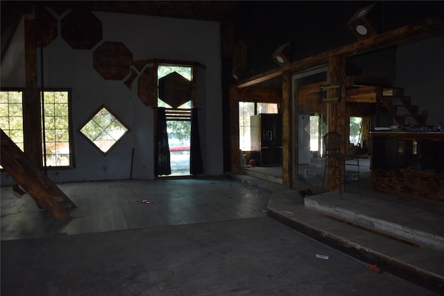 foyer with a wealth of natural light