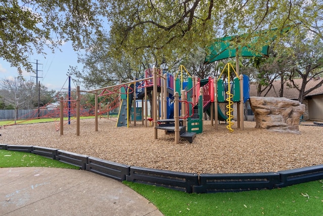 view of jungle gym