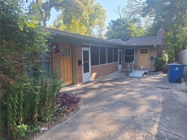 view of front of home