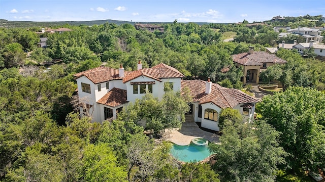 birds eye view of property