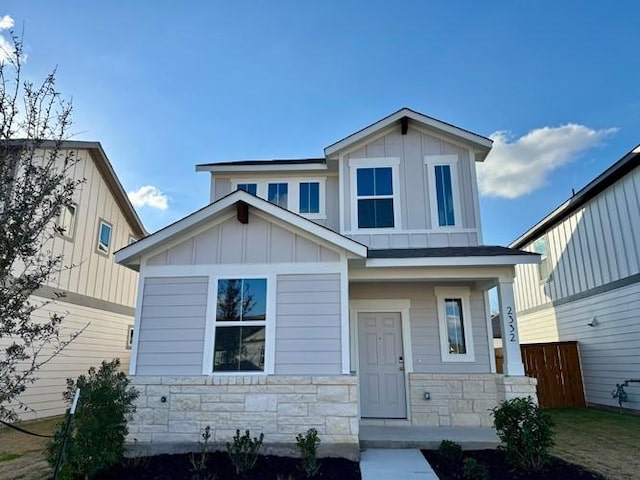 view of front of house with a porch