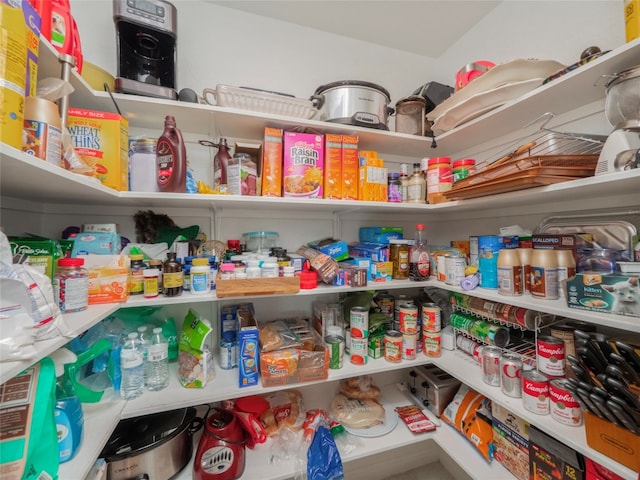 view of pantry