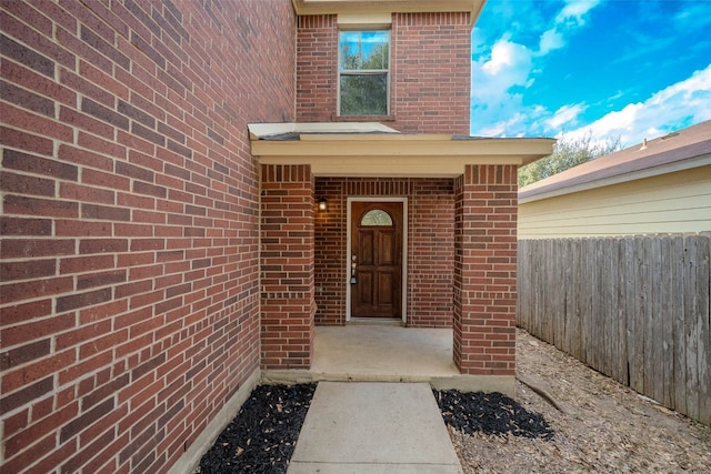 view of entrance to property