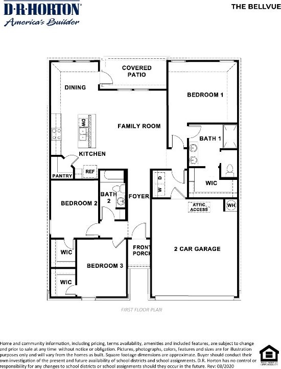 1330 Brookfield St, Temple, TX 76504 - home floor plan