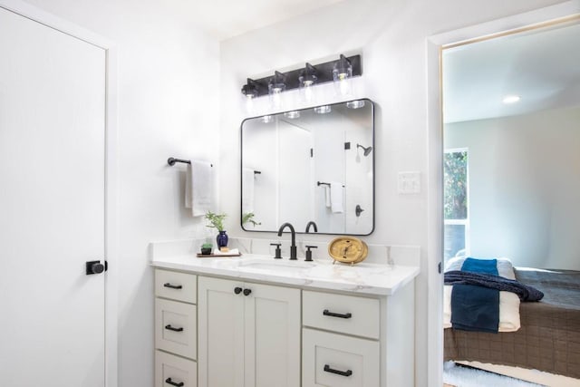 bathroom featuring vanity