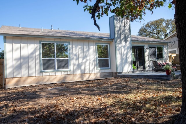 rear view of house with a patio area