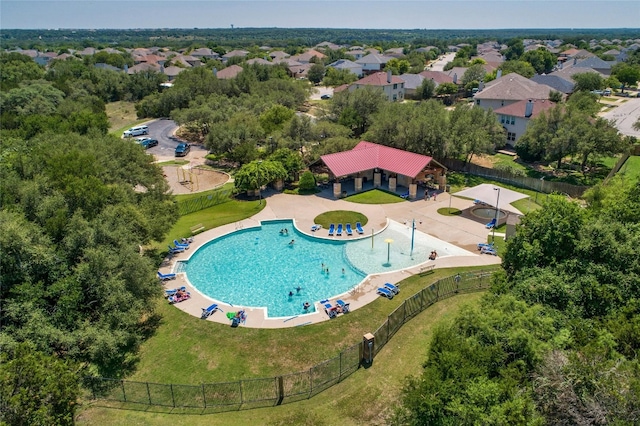 104 Bufflehead Ln, Leander, TX 78641 - aerial view of a pool