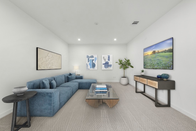 2305 Shane Ranch Dr, Cedar Park, TX 78641 - carpeted living room featuring baseboards and recessed lighting