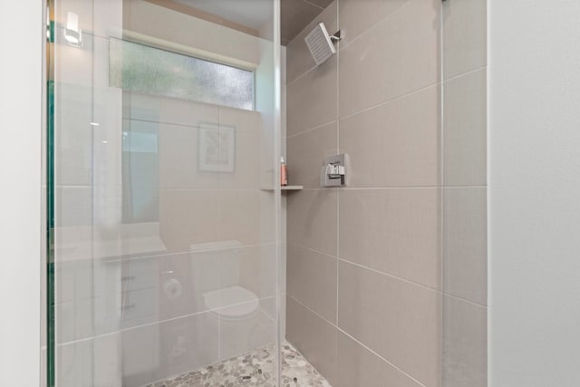 bathroom with walk in shower