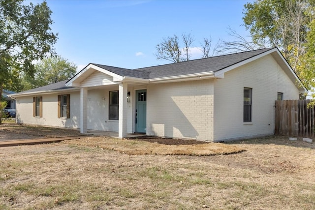 view of ranch-style home