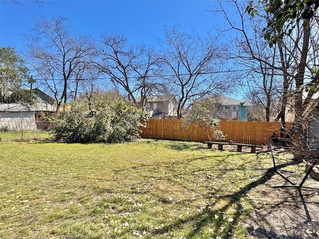 314 Pershing Ave, San Antonio, TX 78209 - view of yard with a fenced backyard