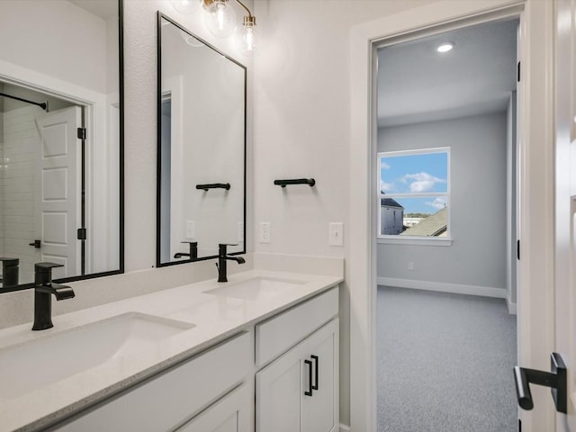 bathroom with vanity