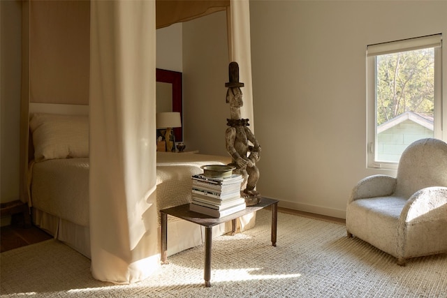 interior space featuring wood-type flooring