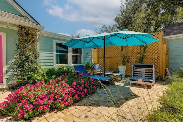 view of patio