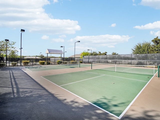 view of tennis court