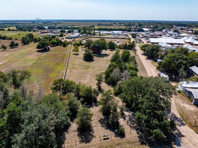 drone / aerial view with a rural view