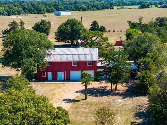 bird's eye view featuring a rural view