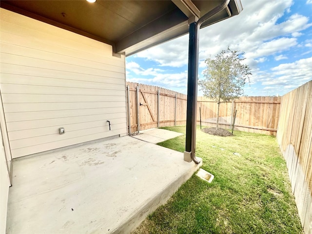 view of yard featuring a patio