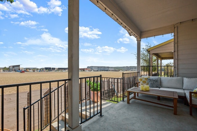 balcony with an outdoor living space