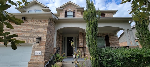 property entrance featuring a garage