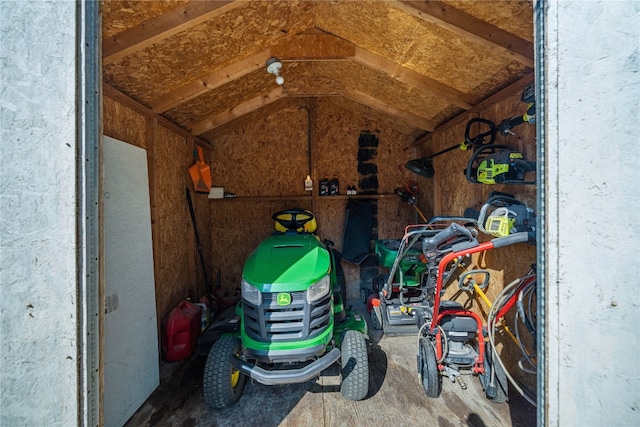 view of storage room