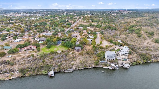 502 E Ave, Marble Falls, TX 78654 - aerial view of property's location featuring a large body of water