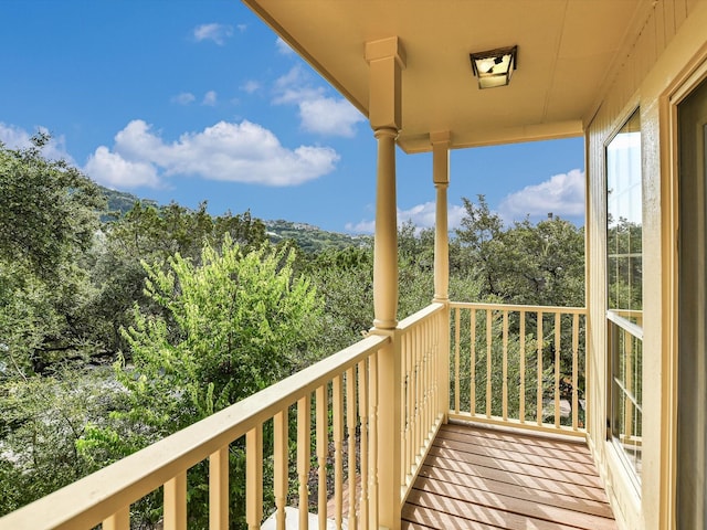 view of balcony