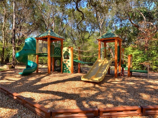 view of play area