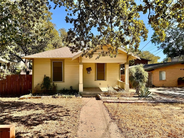 view of front of house with a porch