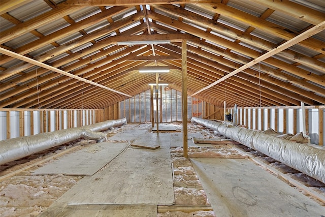 view of attic