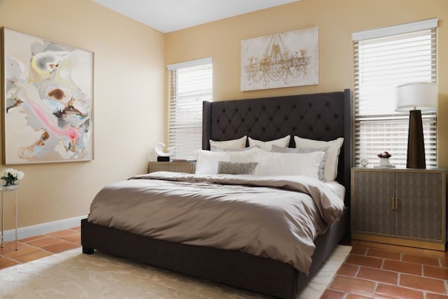 view of tiled bedroom