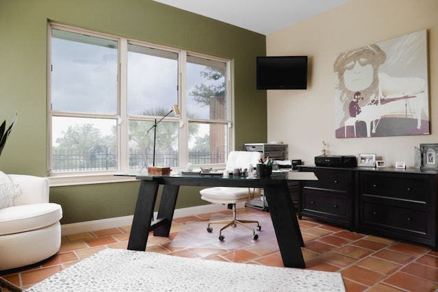 111 Kolekole Ln, Bastrop, TX 78602 - tiled office space with healthy amount of natural light and baseboards