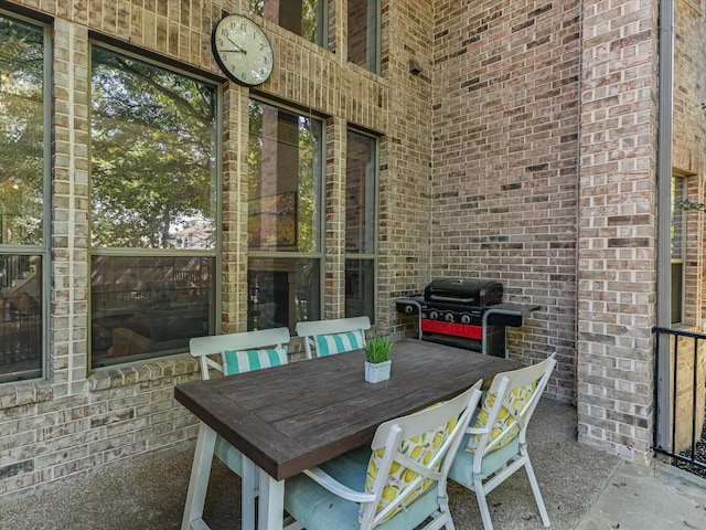 view of patio / terrace featuring grilling area